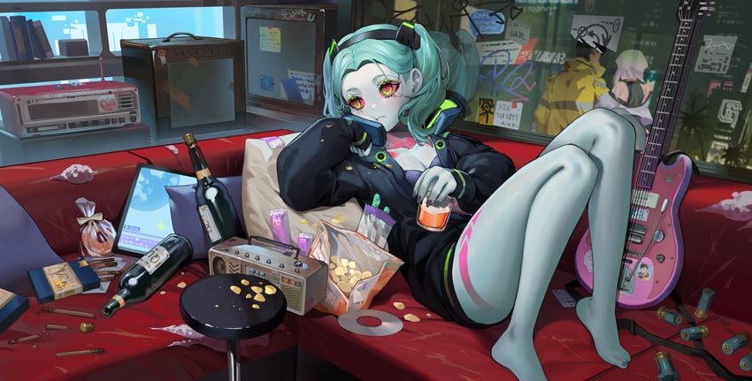 rebecca, lucy, and david martinez (cyberpunk and 1 more) drawn by dysoor