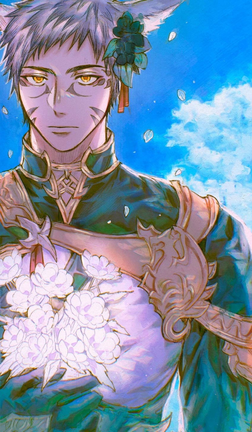 warrior of light (final fantasy and 1 more) drawn by chiyo_(miichiyochin)