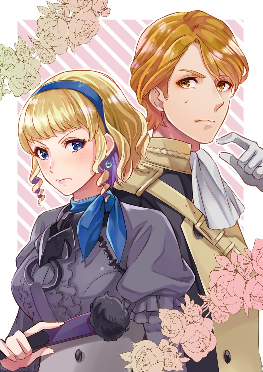 ferdinand von aegir and constance von nuvelle (fire emblem and 1 more) drawn by ichino_tomizuki