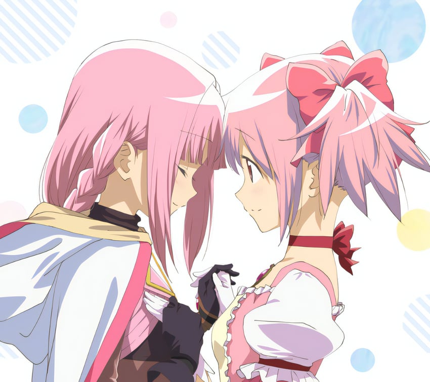 kaname madoka and tamaki iroha (mahou shoujo madoka magica and 1 more) drawn by taniguchi_jun'ichirou