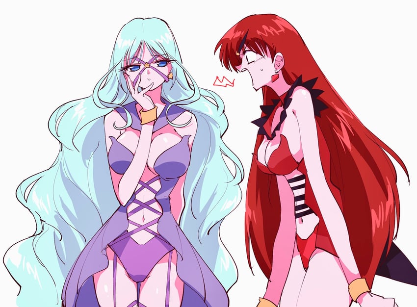 sailor aluminum seiren and sailor lead crow (bishoujo senshi sailor moon and 1 more) drawn by pochi_(askas_is_god)