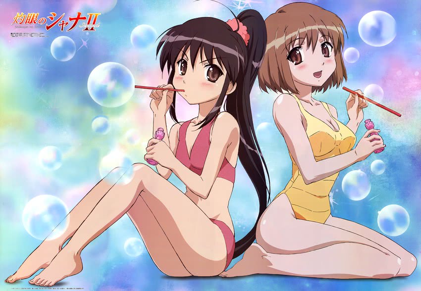 shana and yoshida kazumi (megami magazine and 1 more) drawn by hasegawa_shin'ya