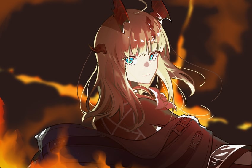 reed and reed the flame shadow (arknights) drawn by e-razor