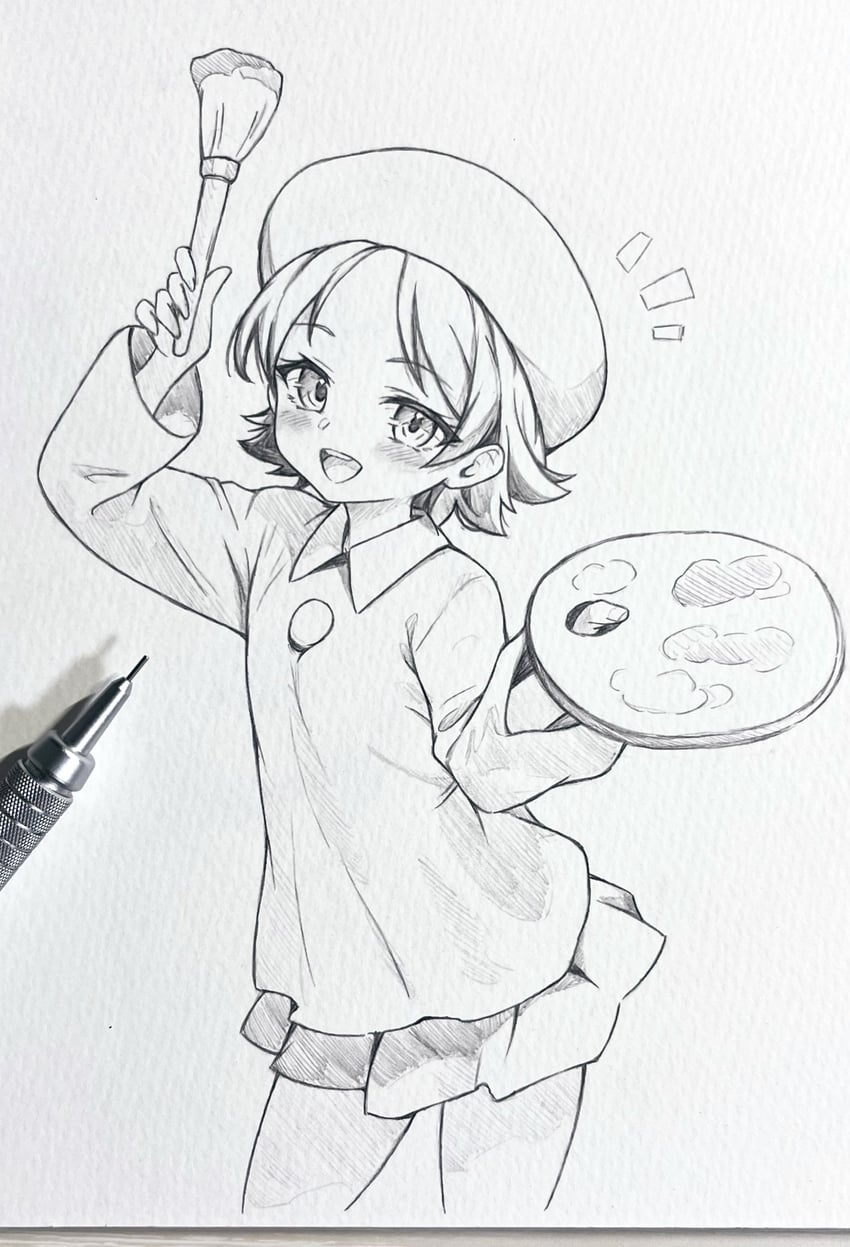 adeleine (kirby and 1 more) drawn by seishun_dendeke
