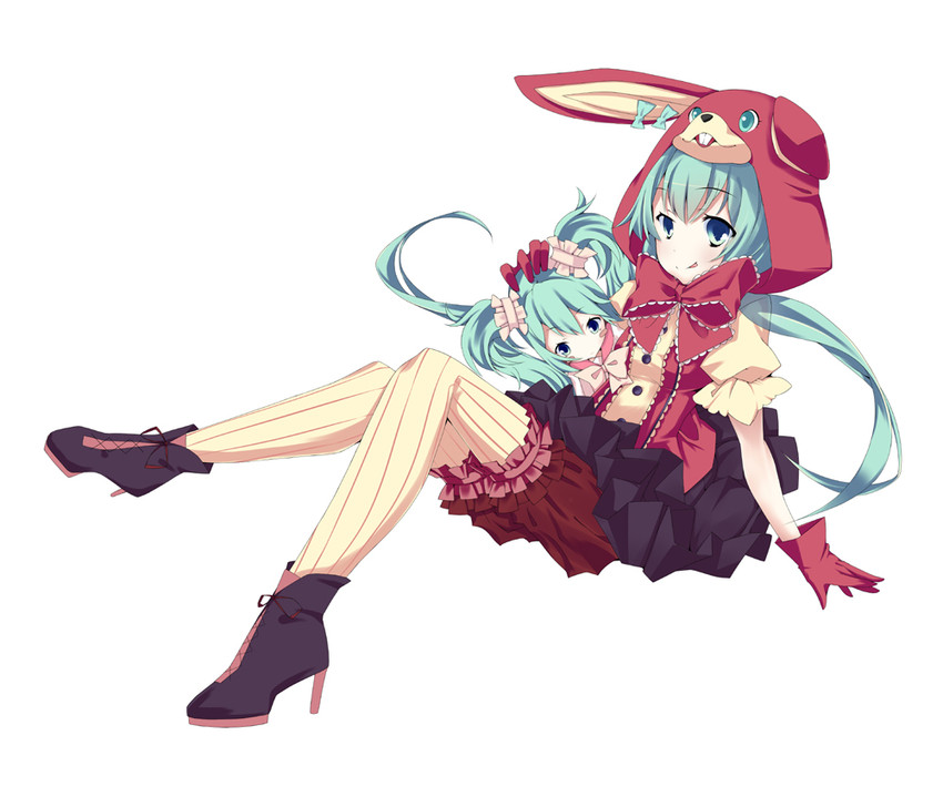 hatsune miku (vocaloid and 1 more) drawn by natsuki_yuu_(minamino_tsuki)