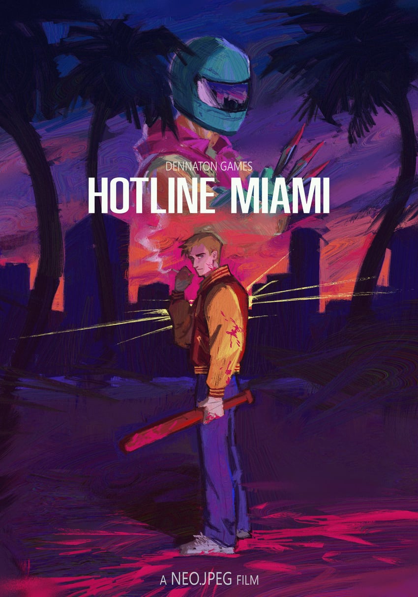 jacket and biker (hotline miami and 1 more) drawn by neo_jpeg