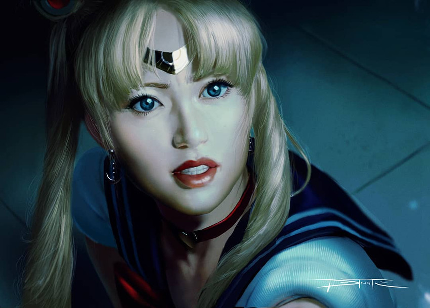 tsukino usagi and sailor moon (bishoujo senshi sailor moon and 1 more) drawn by tiago_datrinti