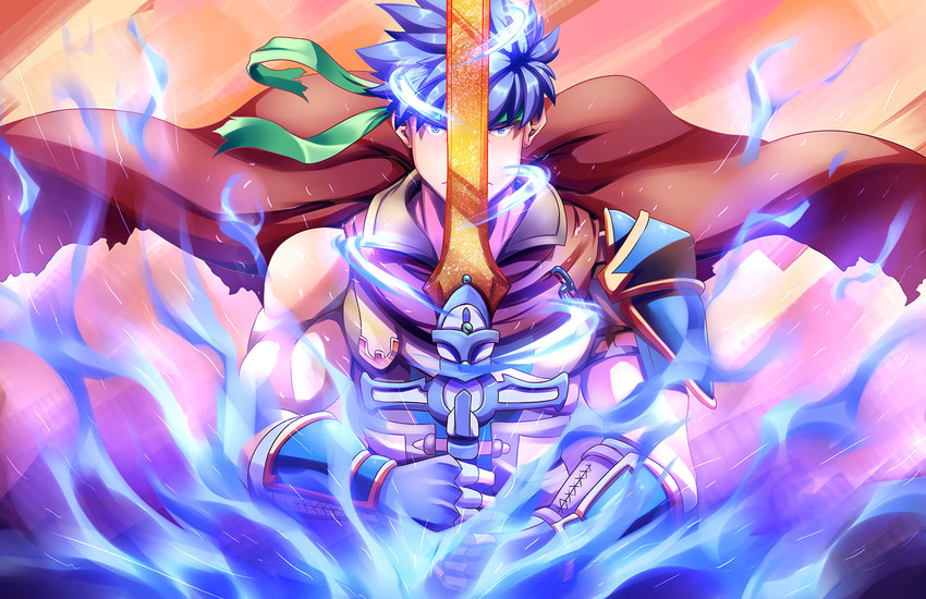 ike (fire emblem and 2 more) drawn by azure_(azurebladexiii)