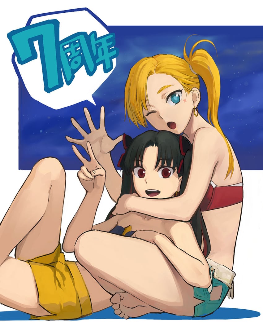 ishtar, space ishtar, and calamity jane (fate and 1 more) drawn by b_suke