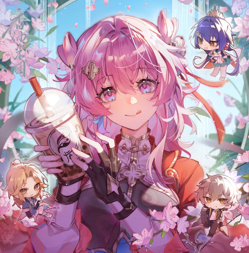 trailblazer, march 7th, caelus, yunli, and yanqing (honkai and 1 more) drawn by xiangyou_mi_tuan