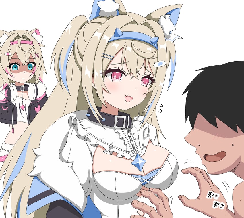 fuwawa abyssgard and mococo abyssgard (hololive and 1 more) drawn by kohau1410