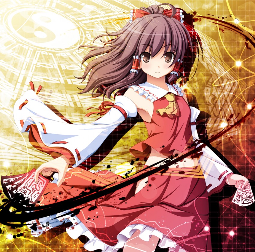 hakurei reimu (touhou) drawn by akashio_(loli_ace)