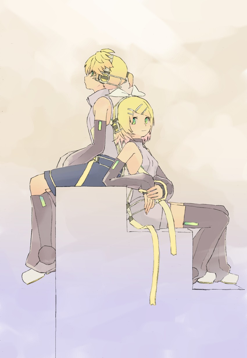 kagamine rin and kagamine len (vocaloid) drawn by d_futagosaikyou