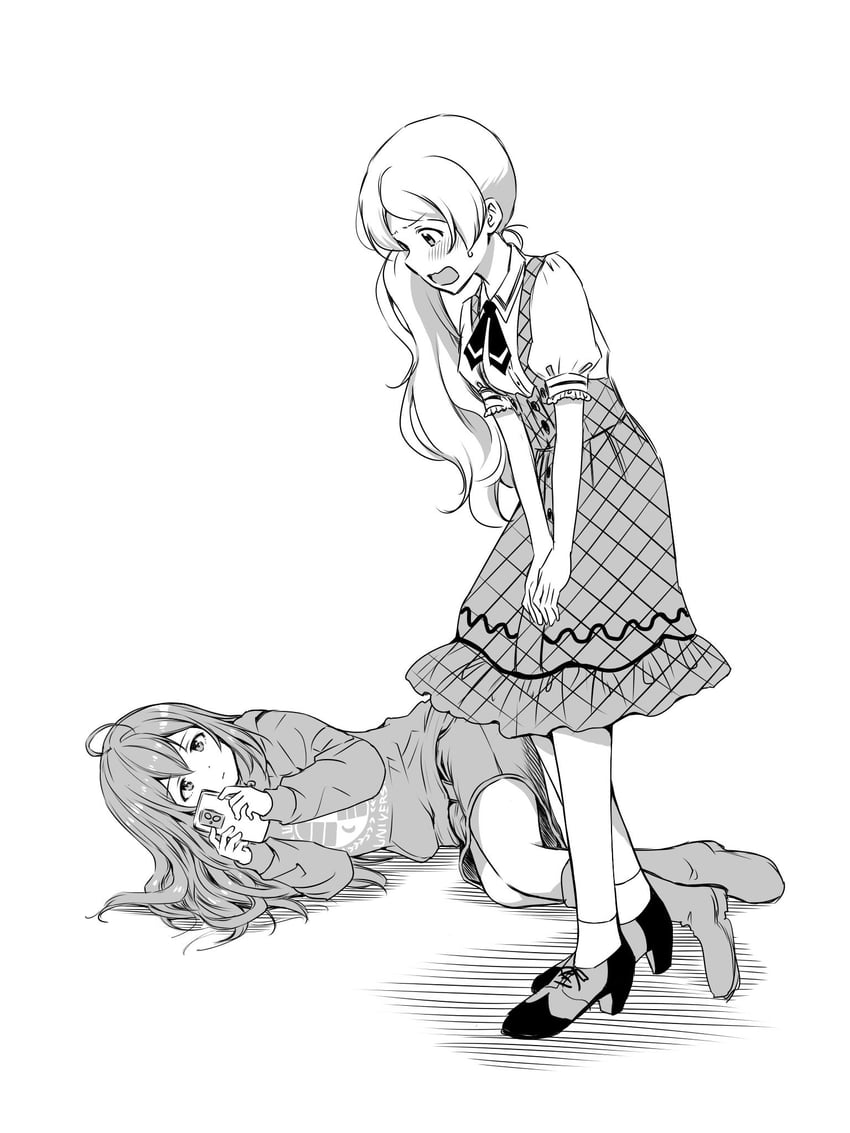 mochizuki anna and handa roco (idolmaster and 2 more) drawn by matcha_kingyo