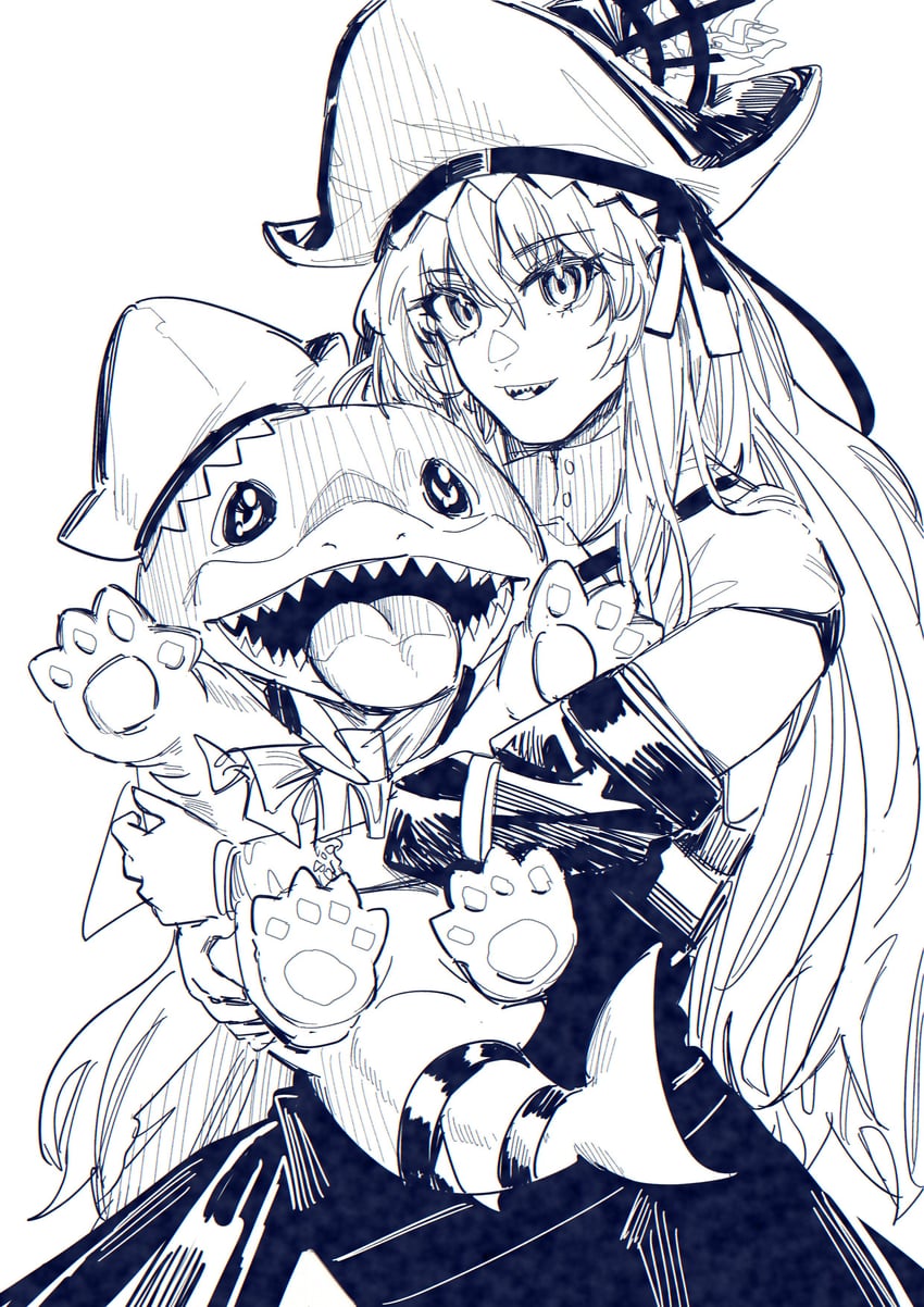 specter, specter the unchained, and jeff the land shark (arknights and 2 more) drawn by prouxtato