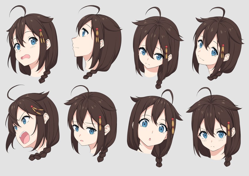 shigure and shigure kai ni (kantai collection) drawn by ochiai_miyabi