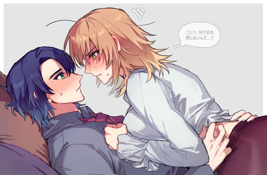 cagalli yula athha and athrun zala (gundam and 3 more) drawn by kkomcce
