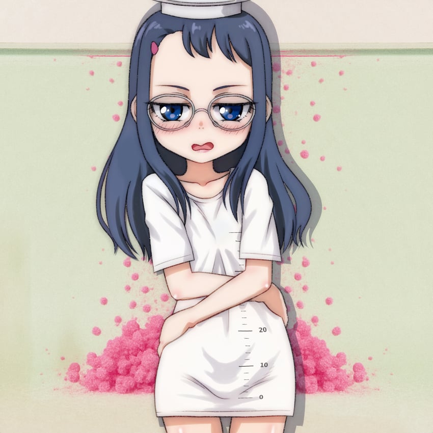 graduated cylinder girl (original) drawn by t_jiroo_(ringofriend)