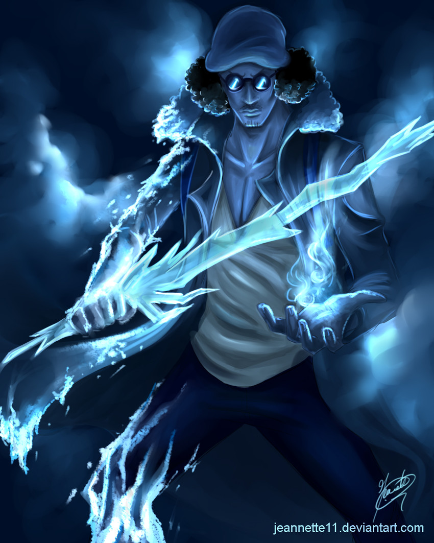 aokiji (one piece) drawn by jeannette11