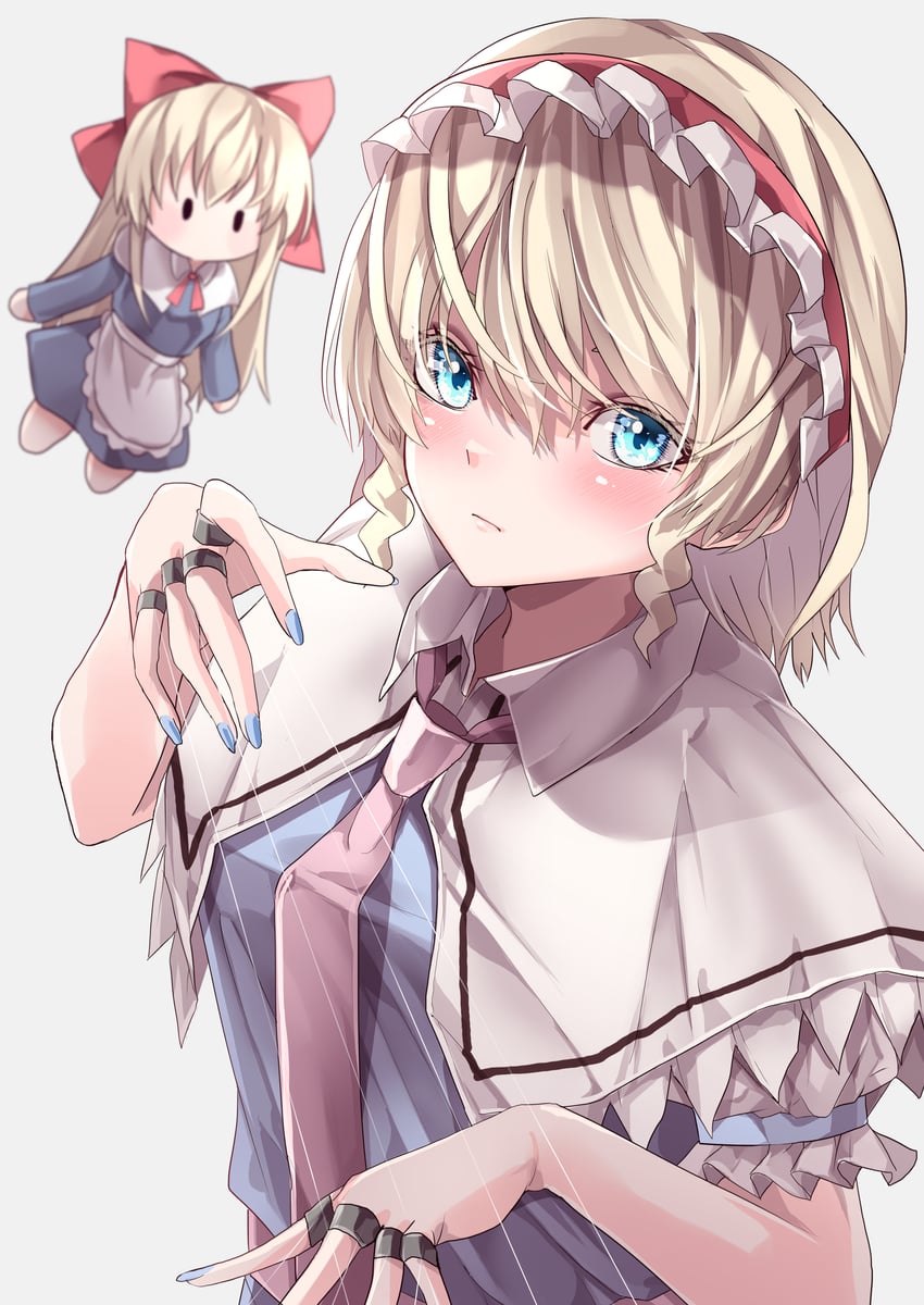 alice margatroid and shanghai doll (touhou) drawn by mahoro_(minase_mahoro)