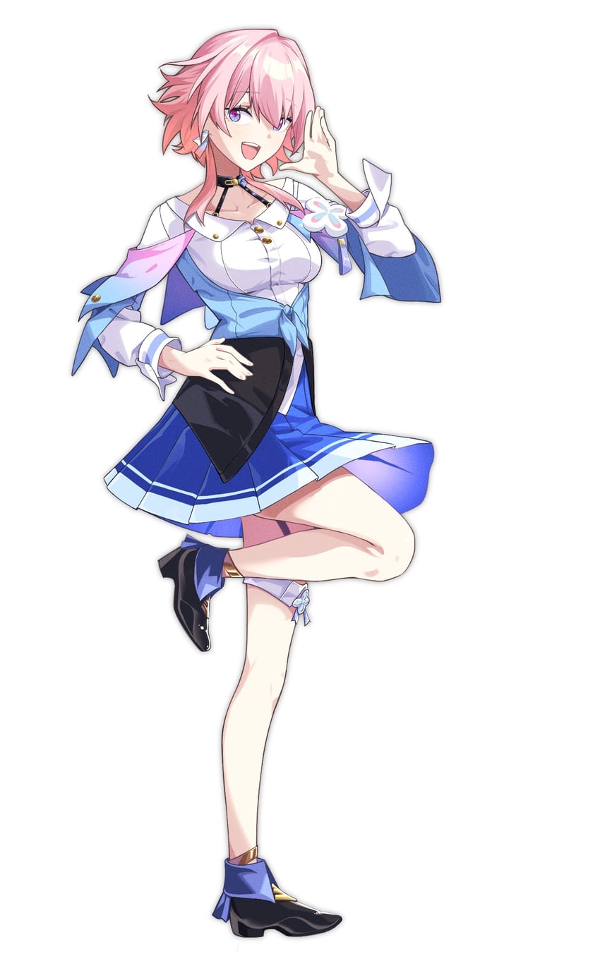 march 7th (honkai and 1 more) drawn by hiro_(ak080327)