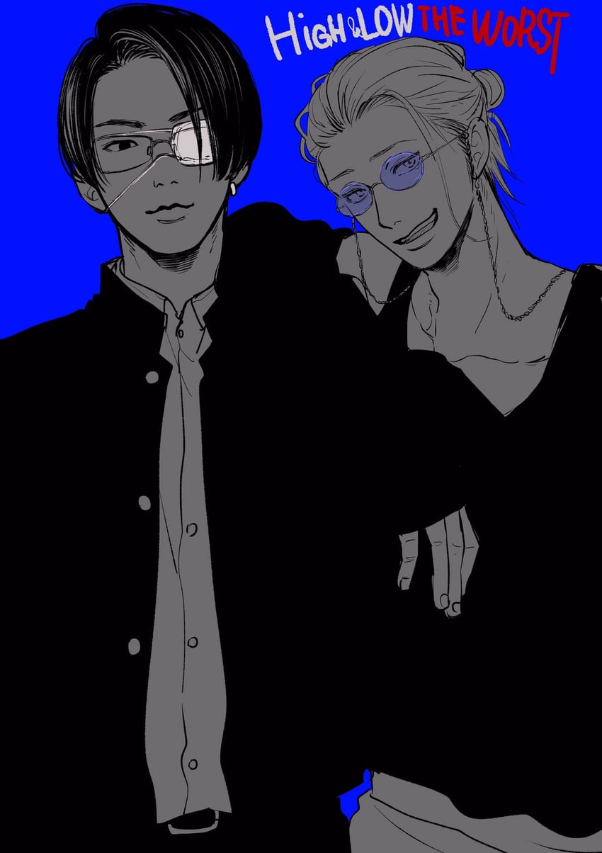 todoroki yousuke and odajima yuuken (high & low and 1 more) drawn by hatta_ayuko