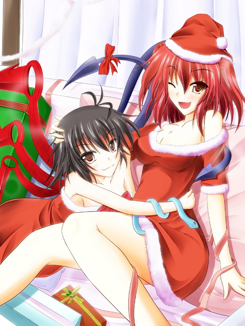houjuu nue and onozuka komachi (touhou) drawn by campbell_gichou