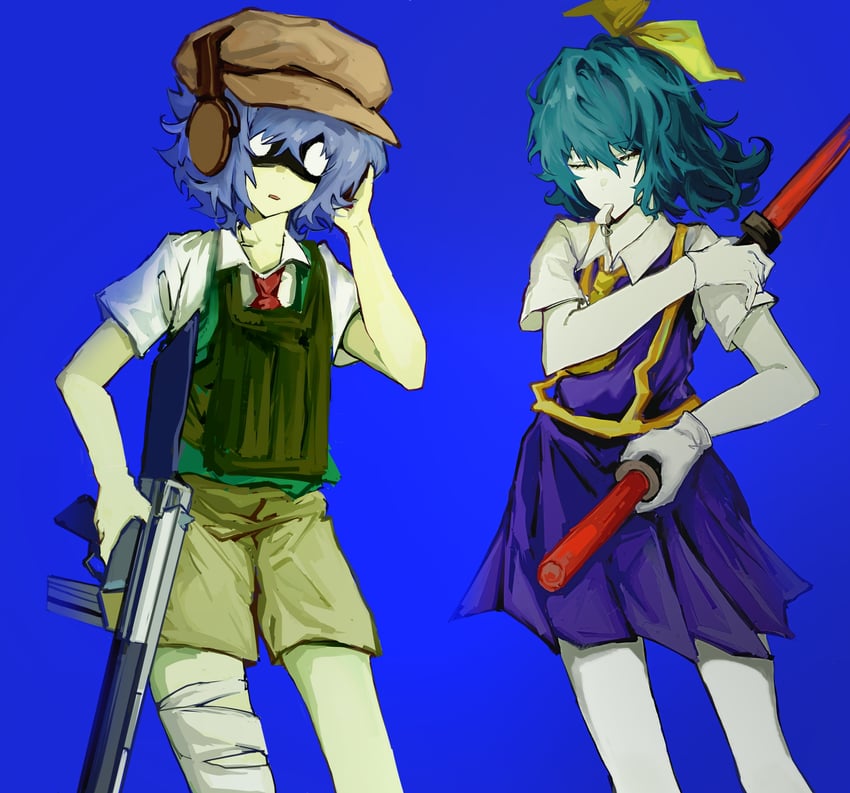 cirno, daiyousei, and diyusi (touhou and 1 more) drawn by hana_(skhgrandiflorus)