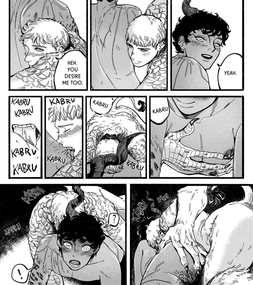 laios touden and kabru (dungeon meshi) drawn by pearl_seemann