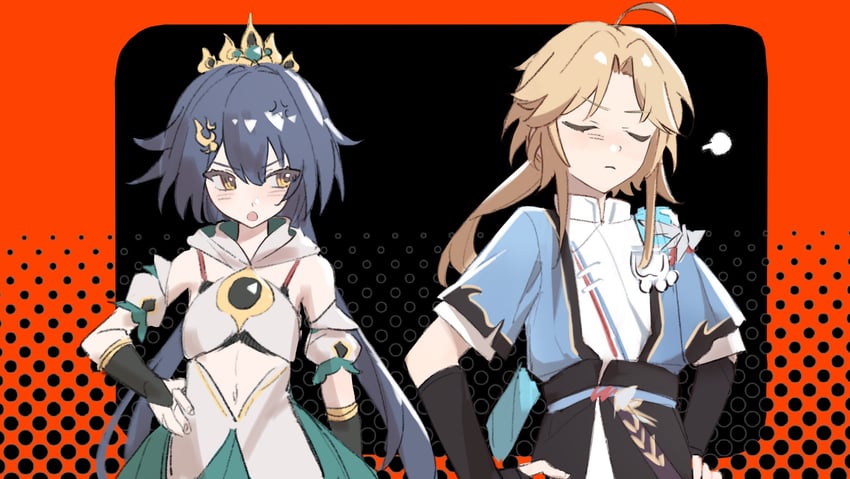 yunli and yanqing (honkai and 1 more) drawn by 8gy2pesjef33878