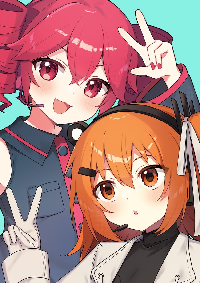 kasane teto and adachi rei (utau and 1 more) drawn by akikan_sabako