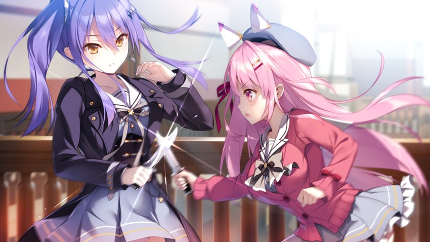 okibi yodomi and ugajima yukari (fuyukara kururu) drawn by ameto_yuki