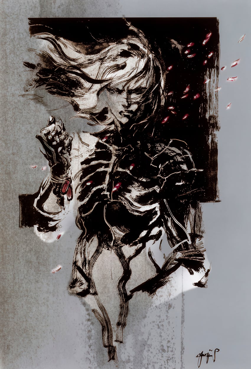 raiden (metal gear and 1 more) drawn by shinkawa_youji