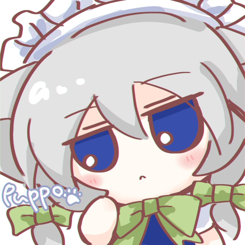 izayoi sakuya and inu sakuya (touhou) drawn by rusuban_(yakumora_n)