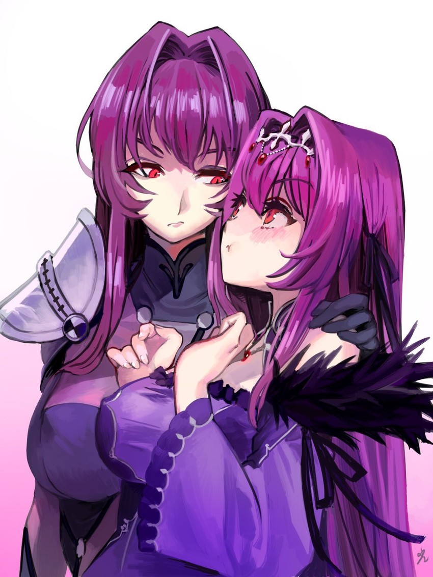 scathach and scathach skadi (fate and 1 more) drawn by asamitsu_(n_morninglight)