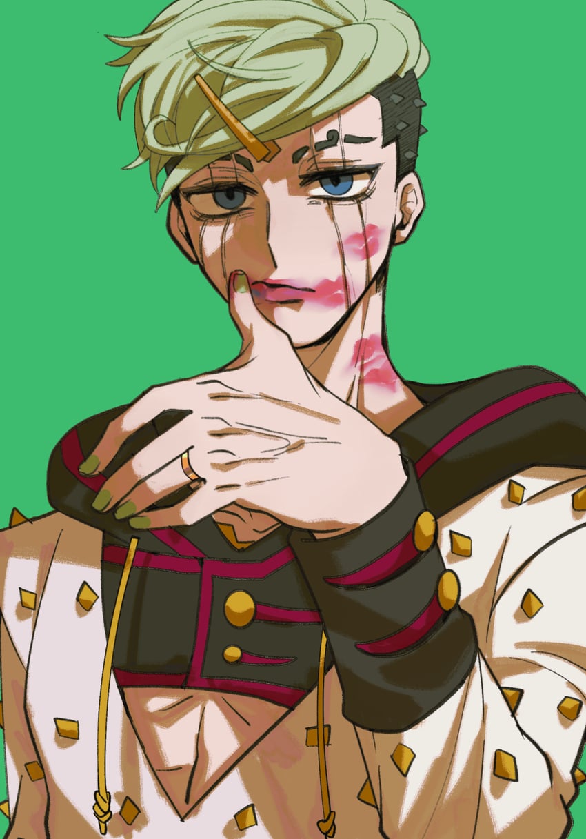 higashikata jobin (jojo no kimyou na bouken and 1 more) drawn by swampland