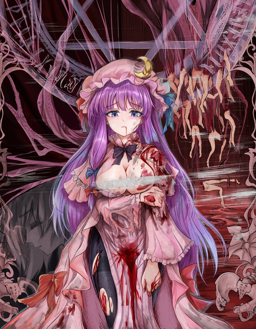 patchouli knowledge (touhou and 1 more) drawn by namiki_(remiter00)