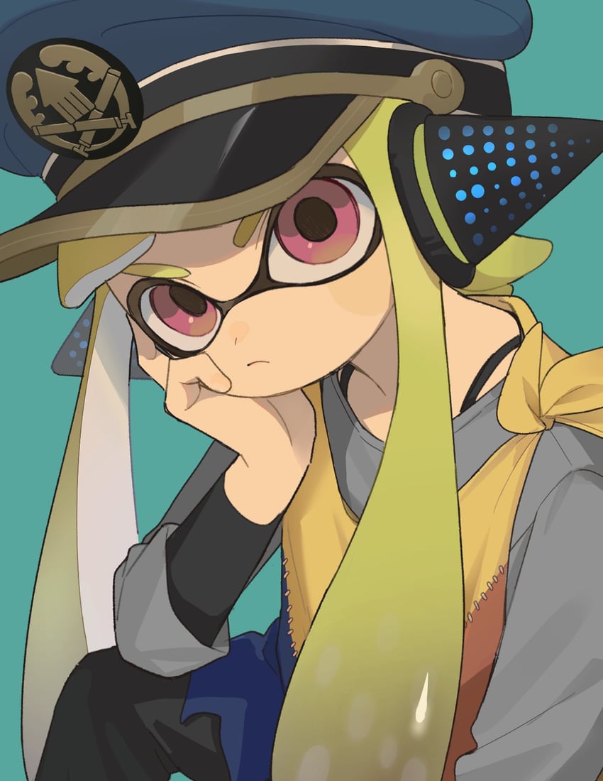 agent 3 and captain 3 (splatoon and 1 more) drawn by gomi_(kaiwaresan44)