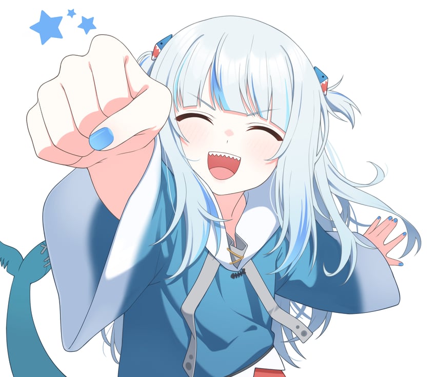 gawr gura (hololive and 1 more) drawn by ugaaaa1