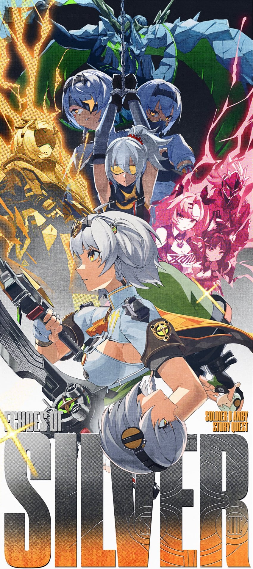 nicole demara, anby demara, nekomiya mana, billy kid, trigger, and 2 more (zenless zone zero) drawn by gin_(tttetu123)