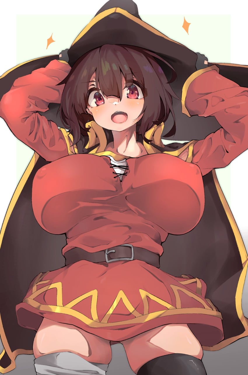 megumin (kono subarashii sekai ni shukufuku wo!) drawn by spy_(user_jxcc8553)