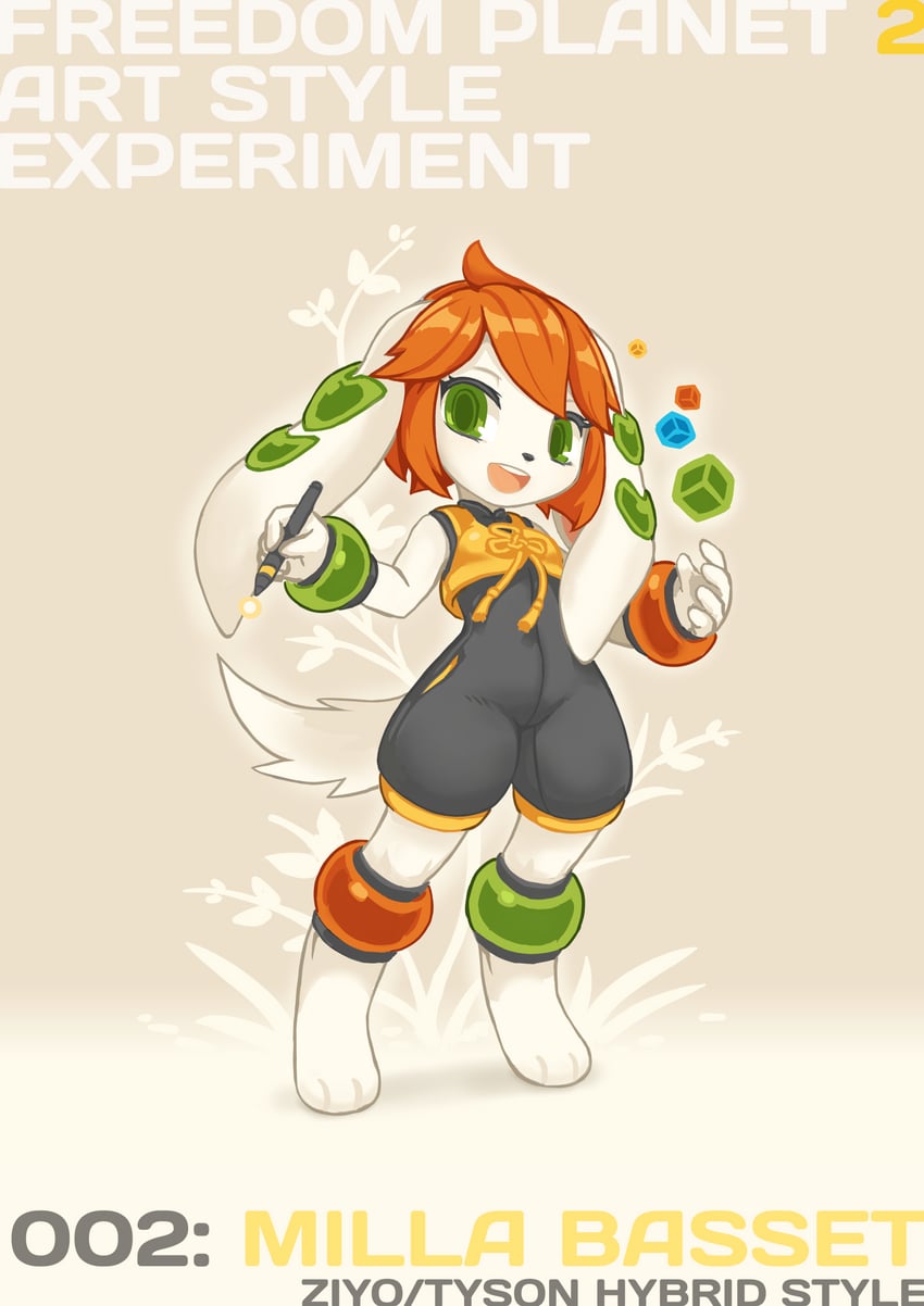 milla basset (freedom planet and 1 more) drawn by tyson_tan