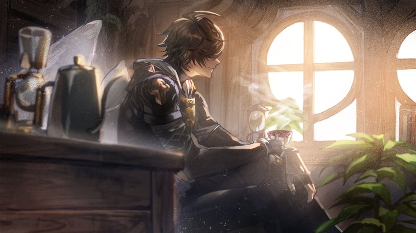 sandalphon (granblue fantasy and 1 more) drawn by minaba_hideo