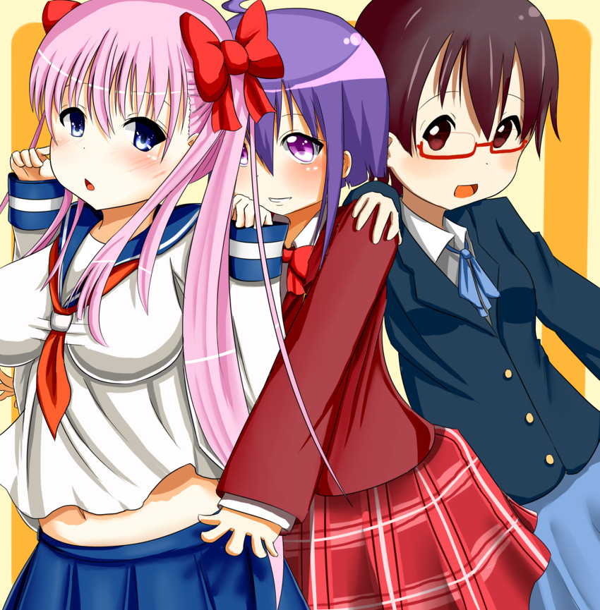 haramura nodoka, manabe nodoka, and miyazaki nodoka (k-on! and 2 more) drawn by mitsubasa_miu