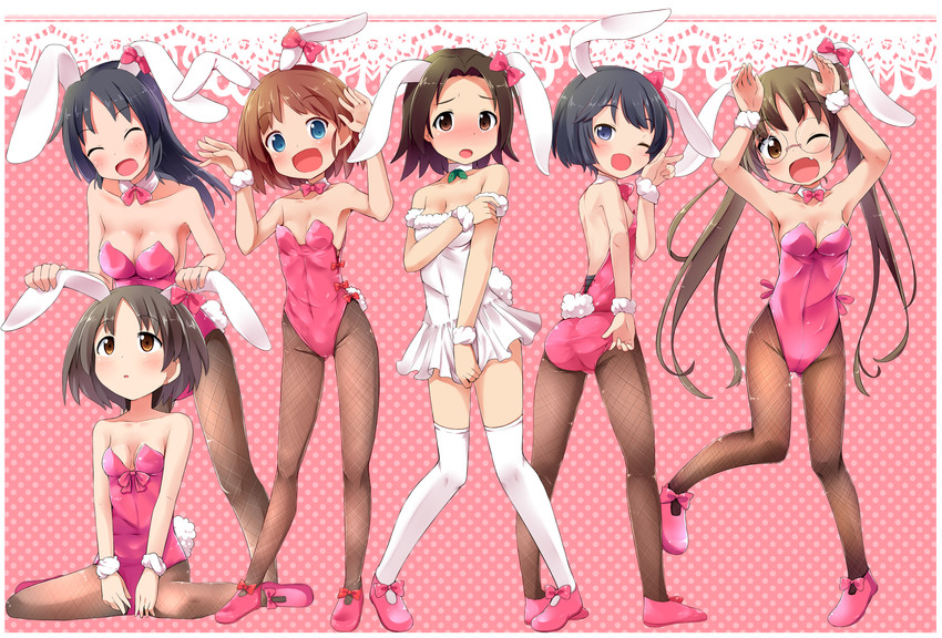 sawa azusa, utsugi yuuki, yamagou ayumi, sakaguchi karina, oono aya, and 1 more (girls und panzer) drawn by makuran