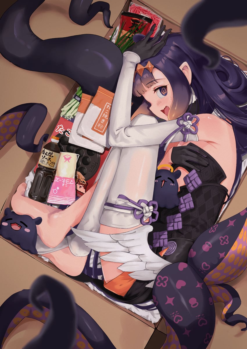 ninomae ina'nis and takodachi (hololive and 1 more) drawn by mochiyuki_(gigfor1)