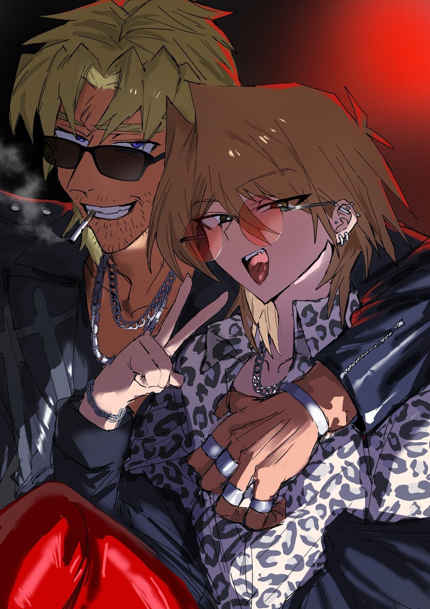 jonouchi katsuya and keith howard (yu-gi-oh!) drawn by tanutanax