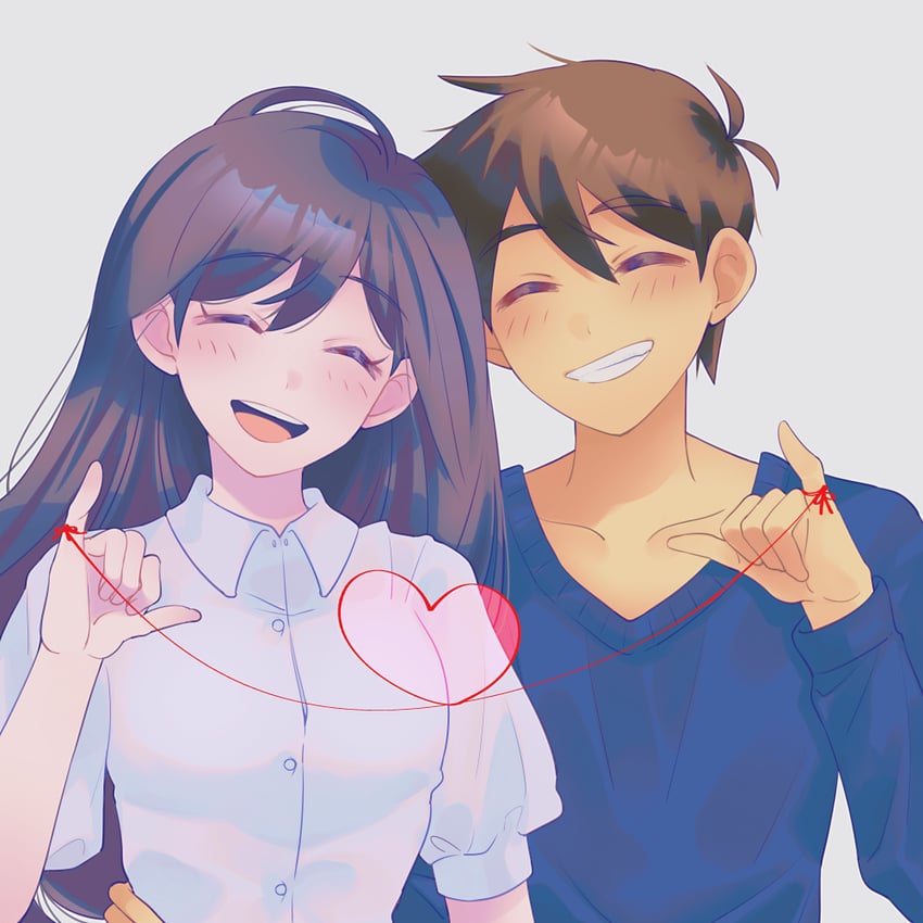mari and hero (omori) drawn by maromichan