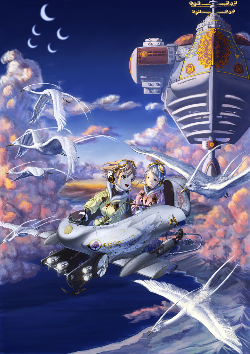 giselle collette vingt and fam fan fan (last exile and 1 more) drawn by yotarou_(yotaro48)