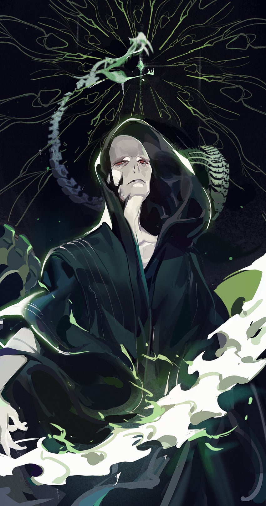 voldemort (wizarding world and 1 more) drawn by meerajebt